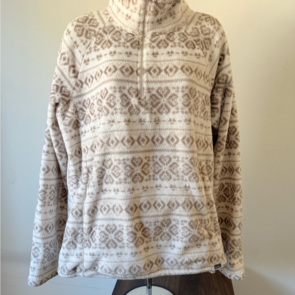 Eddie Bauer Cream Fleece Jacket